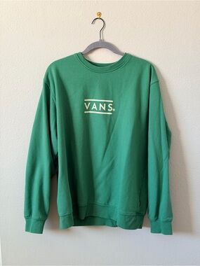 Vans Men’s Green Logo Crewneck Sweatshirt